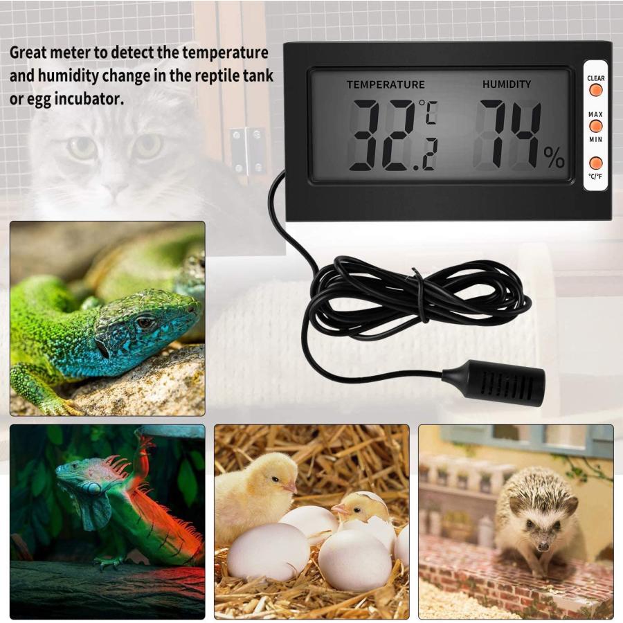Simple Deluxe Digital Thermometer and Hygrometer with Humidity Probe