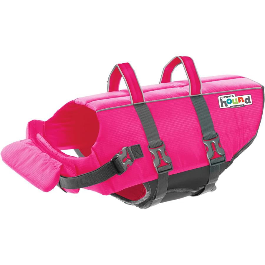 Outward Hound Granby Splash Pink Dog Life Jacket Large 並行輸入品