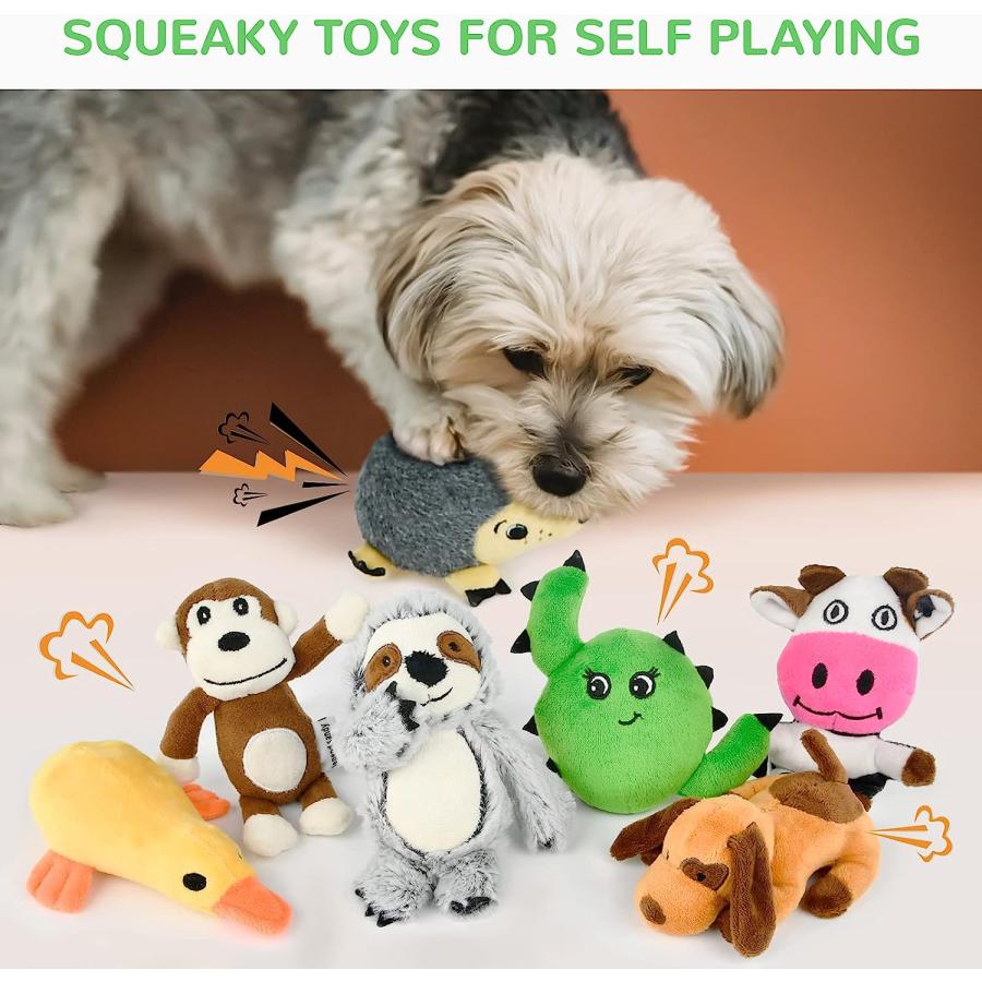 【並行輸入品】 Dog Squeaky Toys For Small Dogs  12 Pack Puppy Toys For Teething Cu_2
