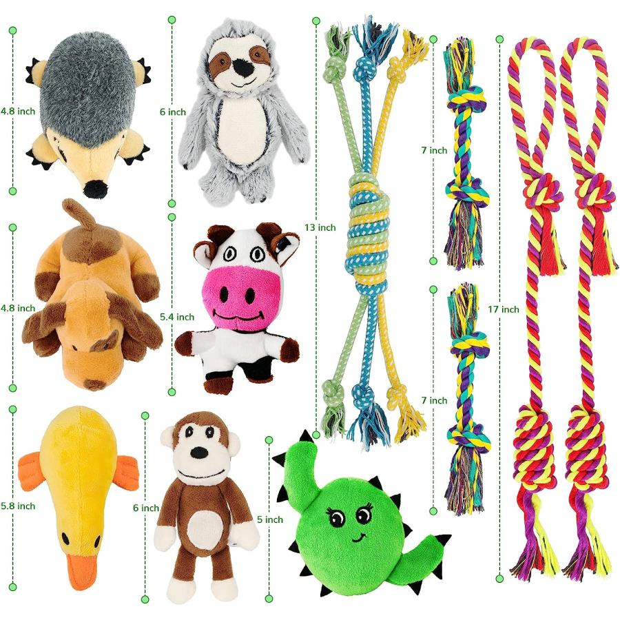 【並行輸入品】 Dog Squeaky Toys For Small Dogs  12 Pack Puppy Toys For Teething Cu_8