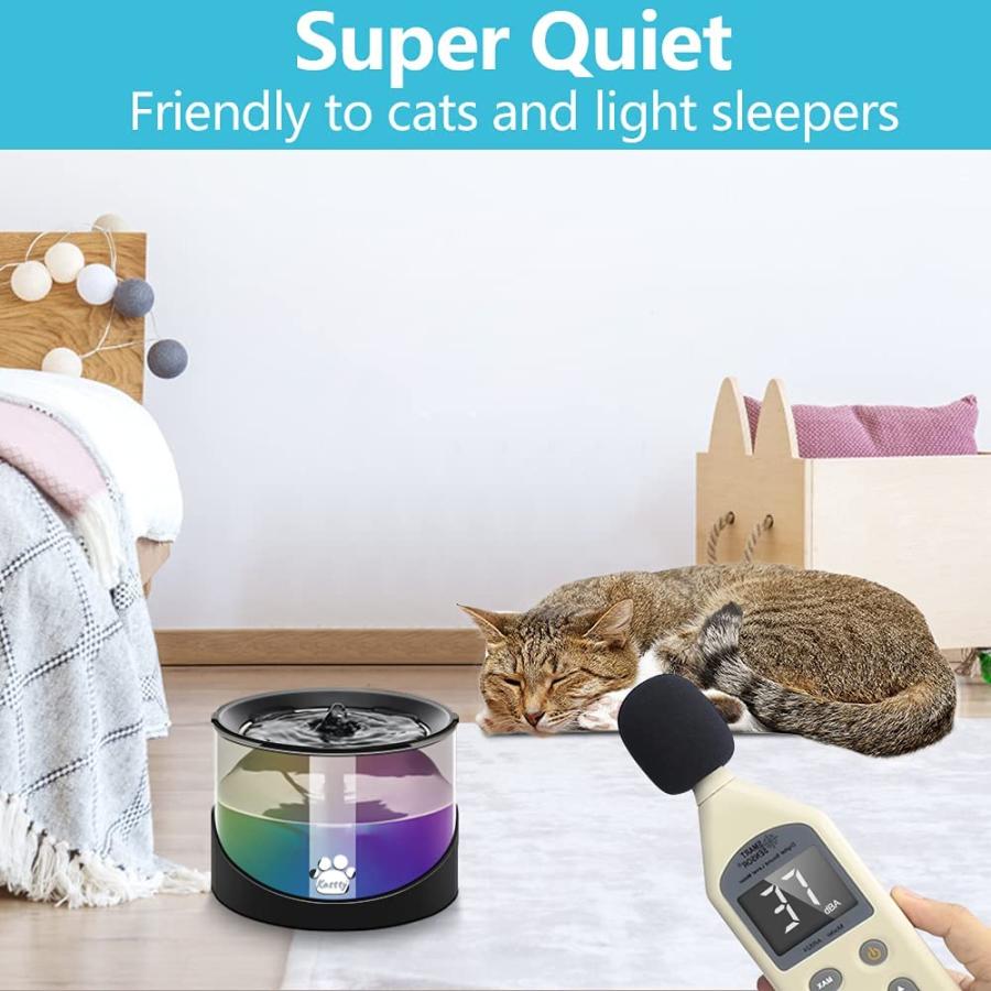Kastty Cat Water Fountain Super Quiet Water Fountain for Cats Inside