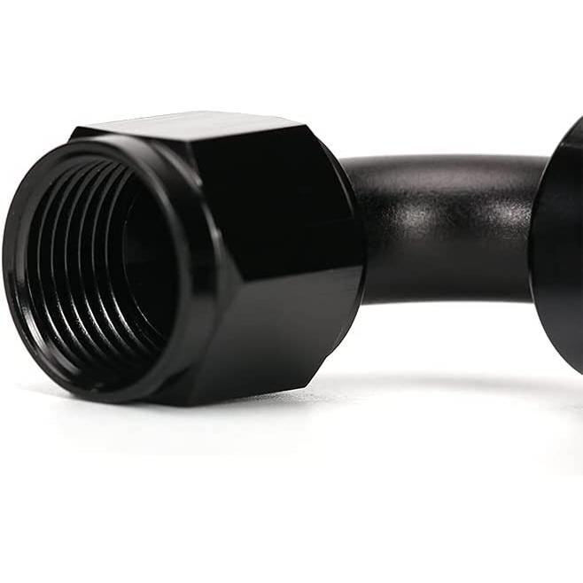 【並行輸入品】 GOOCA メスから6AN AN-6 メス 90度 フレア スイベル フィッティング アダプター ブラック(AN6-90°) 2個　_7