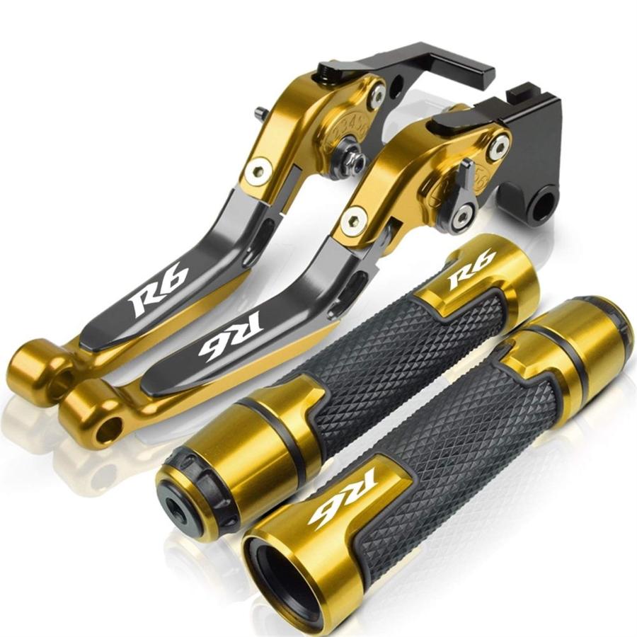 【並行輸入品】 WRDD モーターバイクグリップ オートバイブレーキ クラッチレバー ハンドルバーグリップエンド ヤマハ YZF R6 ...