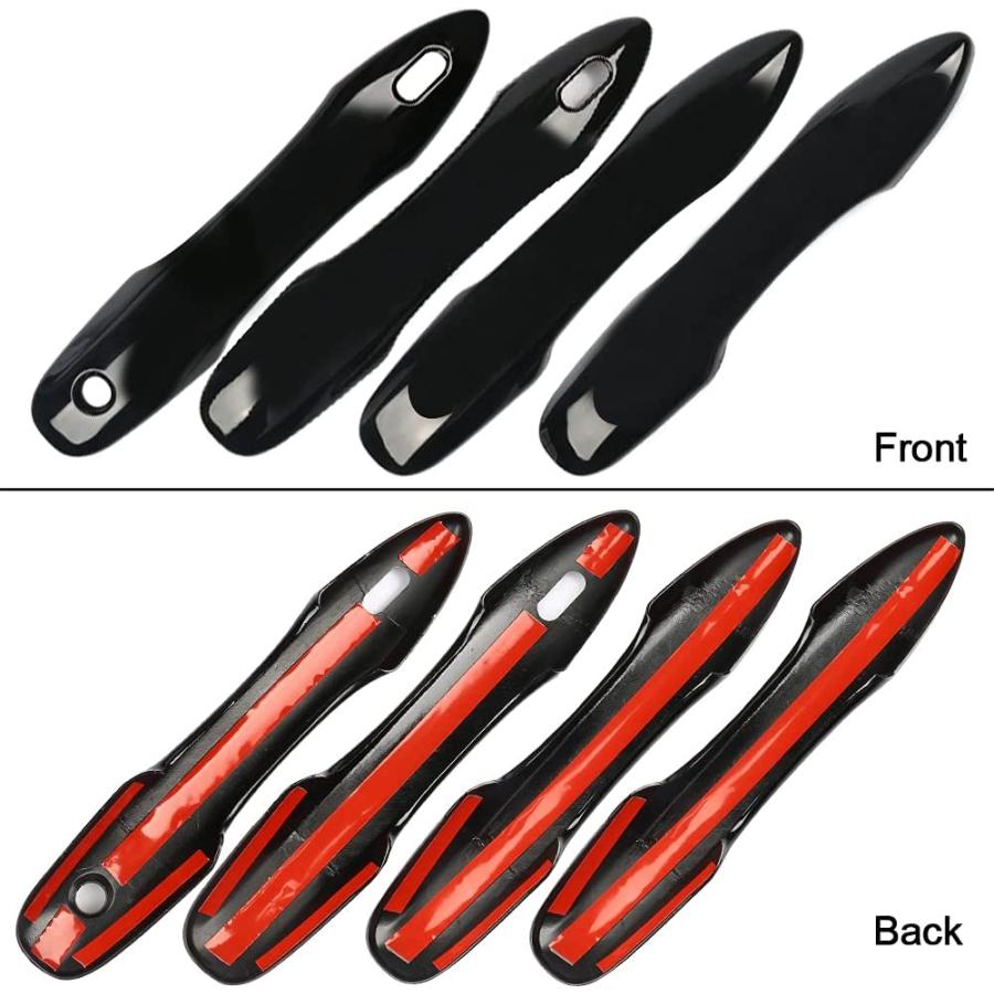 【並行輸入品】 sportuli Black Side Door Mirror Caps + Door Handle Covers Replace f_3