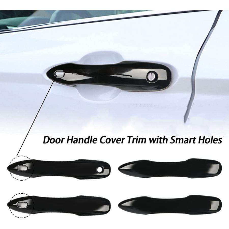 【並行輸入品】 sportuli Black Side Door Mirror Caps + Door Handle Covers Replace f_5
