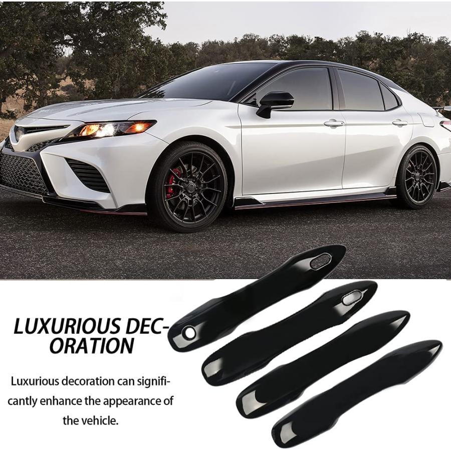 【並行輸入品】 sportuli Black Side Door Mirror Caps + Door Handle Covers Replace f_7