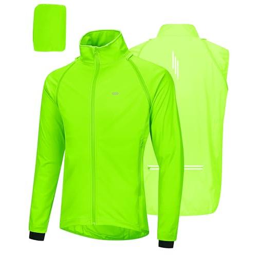 【並行輸入品】 33，000ft Men's Cycling Jacket Long Sleeve， Waterproof Running Bi_1