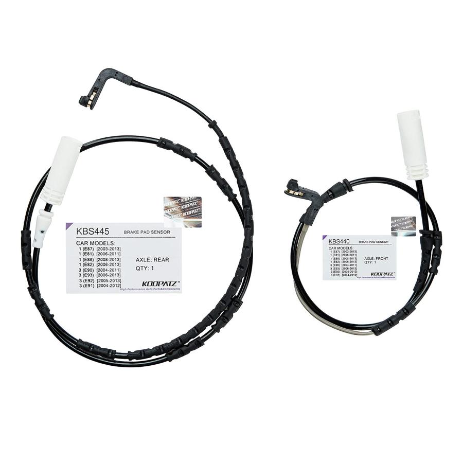 KOOPATZ Front and Rear Brake Pad Sensor Replacement for BMW 135i 328i