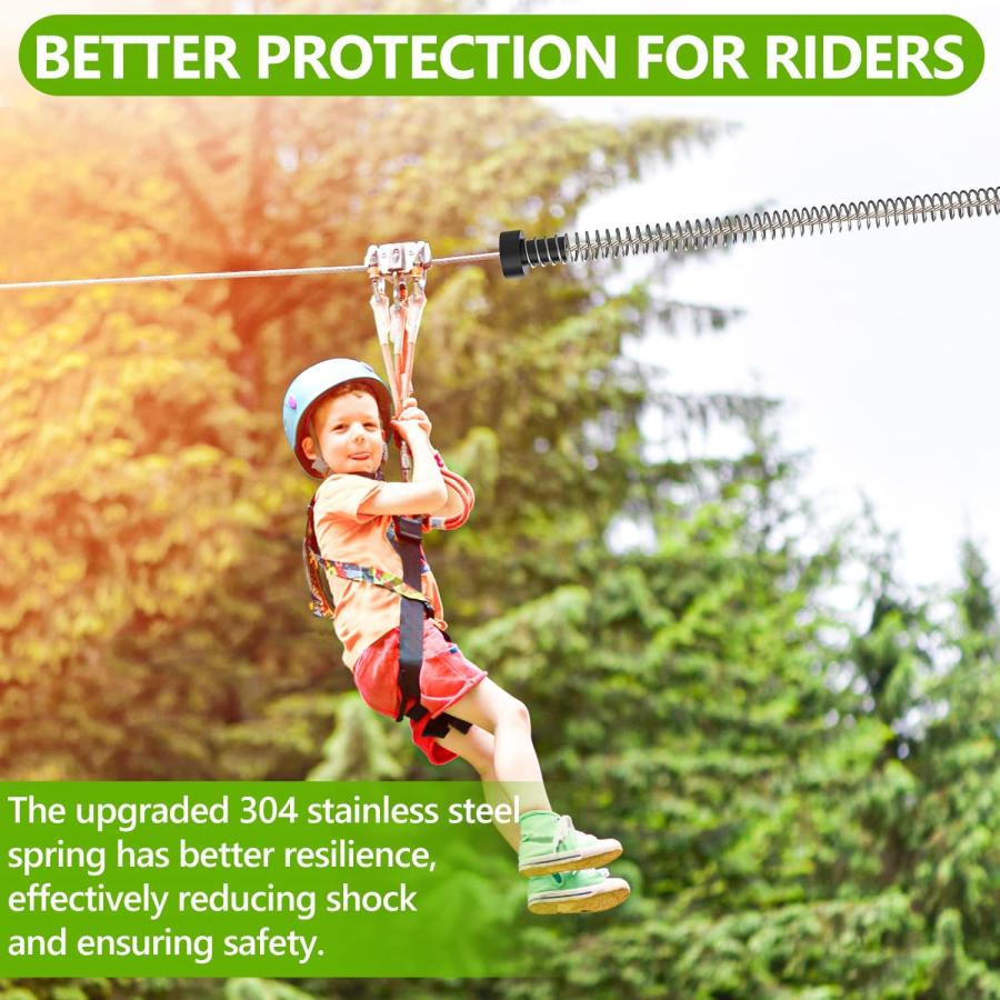 NTR Zipline Spring Brake Zip Line String 6.6FT Extra Long H NTR Zipline Spring Brake Zip Line String 6.6FT Extra Long H