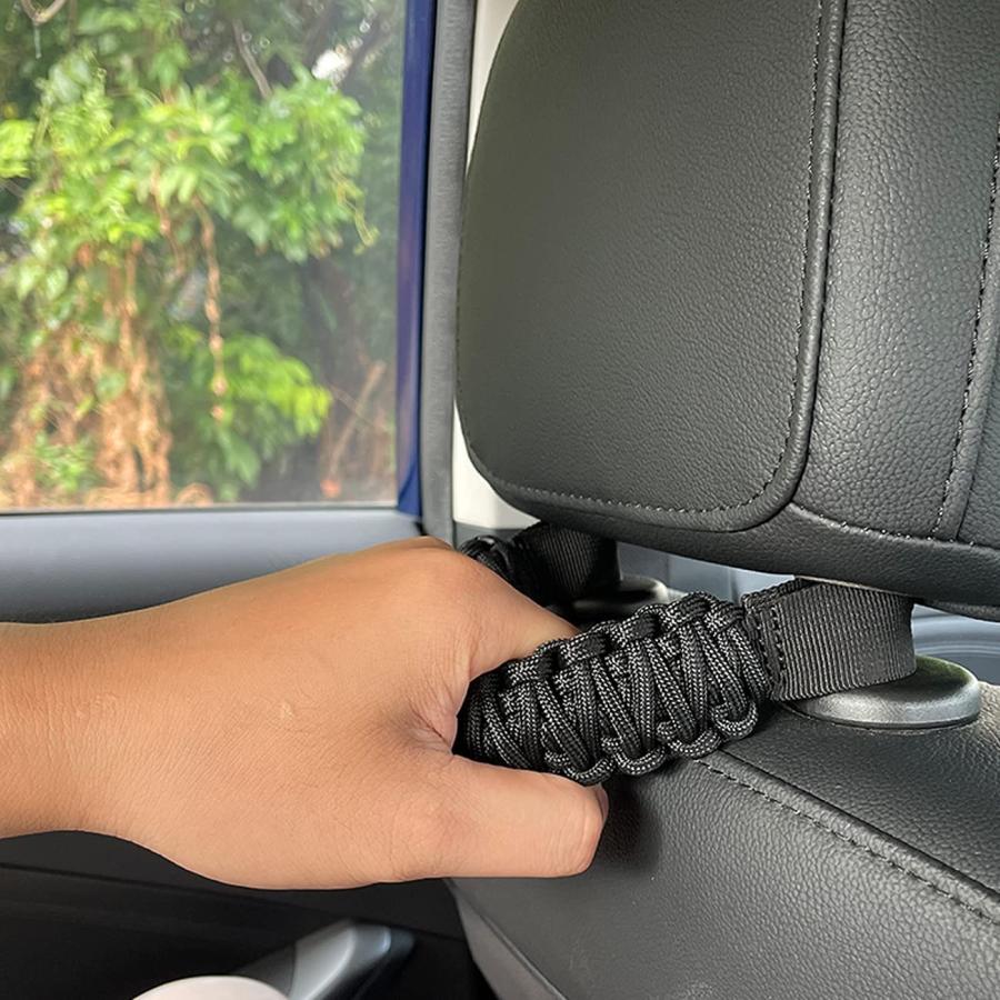 【並行輸入品】 Headrest Grab Handles for Jeep Wrangler TJ JK JL Handle Grab in Heaの画像