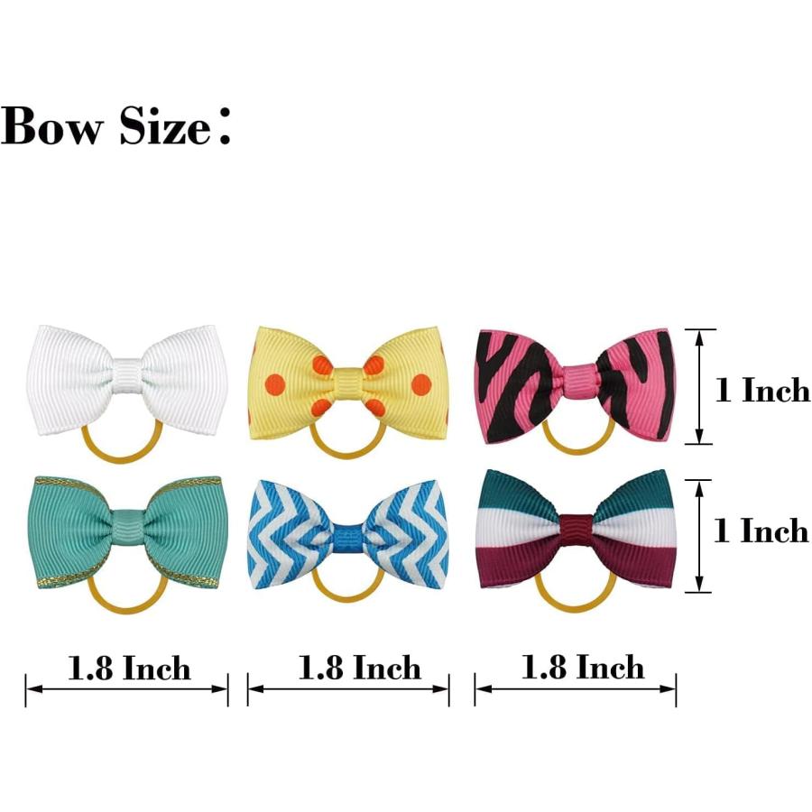【並行輸入品】 Yxiang 100PCS Dog Bows  Cute Dog Hair Bows Yorkie Puppy Bows with Rの画像