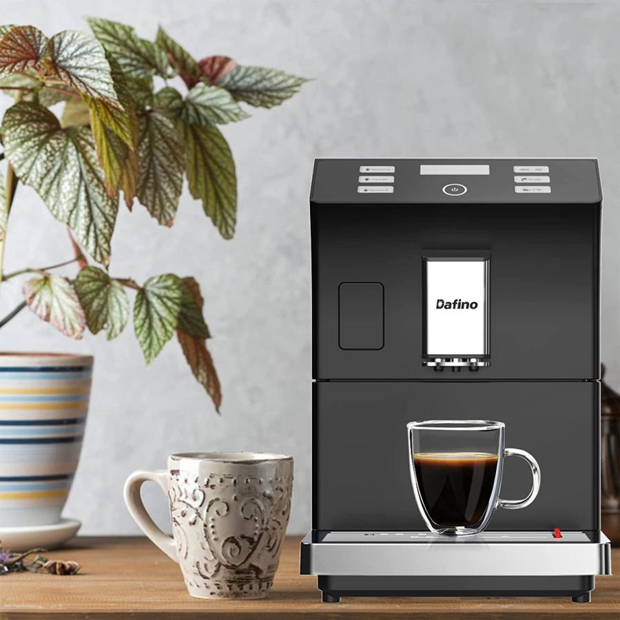 Fully Automatic Espresso Machine  One touch Coffee Machine  Stainless Steel  Black　並行輸入品 【Sachets】