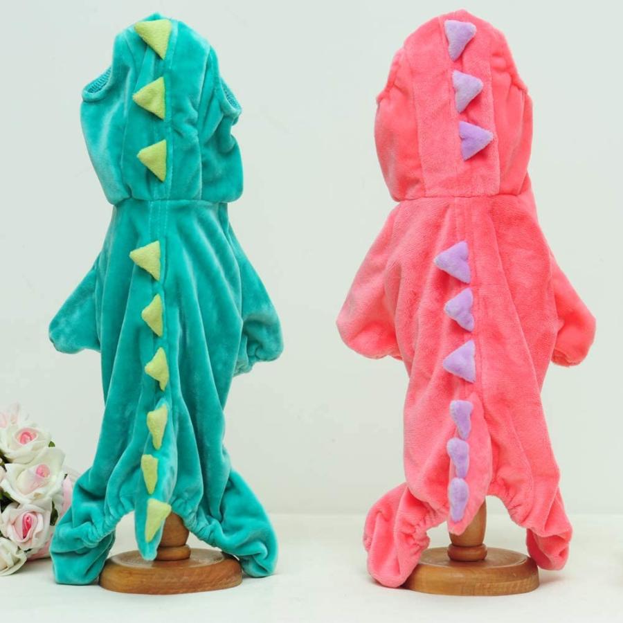 流行に  Hotumn Dinosaur Dog Halloween Costume Pet Dino Hoodie for Small Dogs (XXXX-Large(Pack of 1) Pink)　並