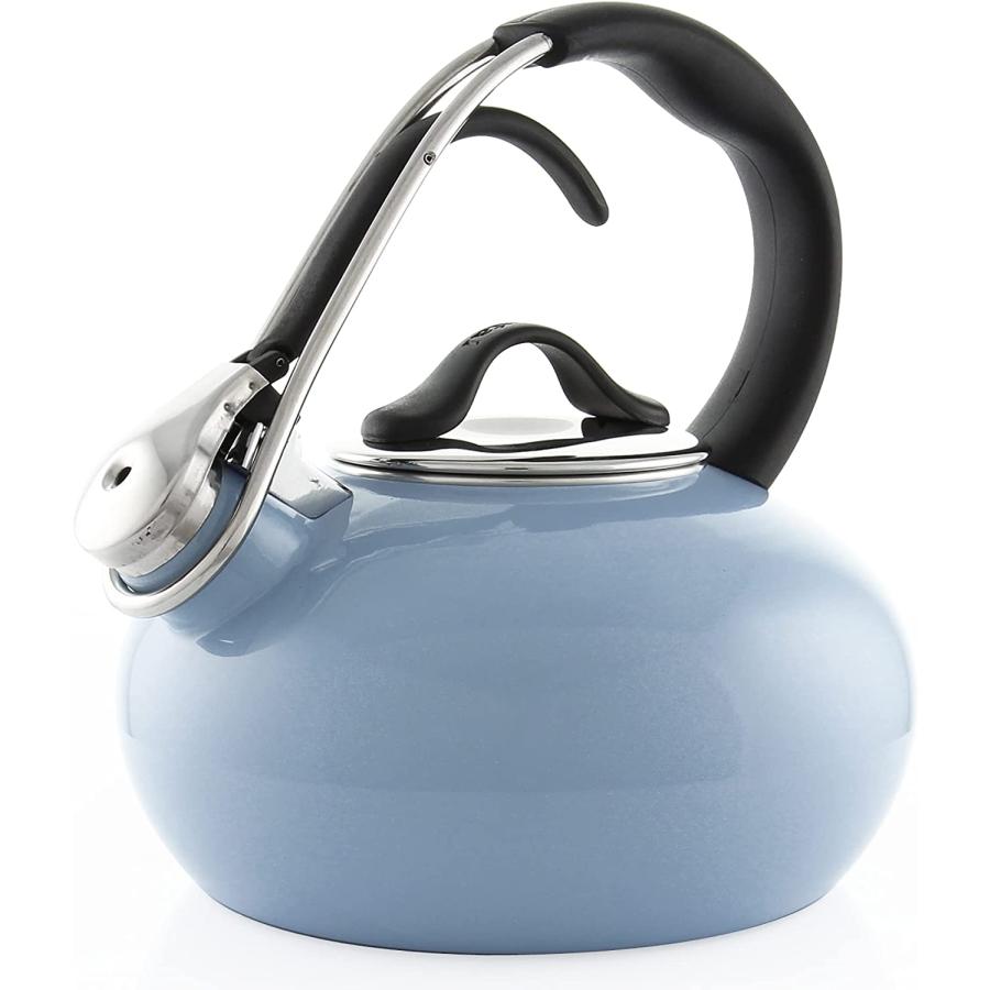 Chantal Classic Loop Enamel on Steel Whistling Tea Kettle 1.8 quart