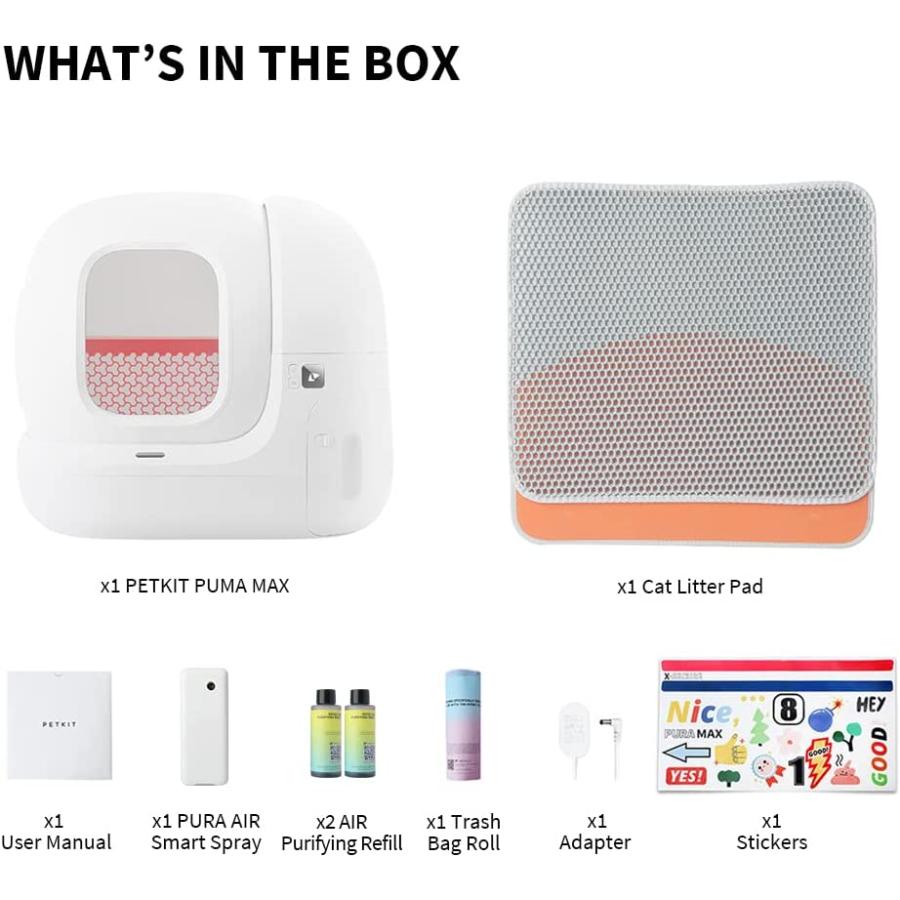 PETKIT Self Cleaning Cat Litter Box PURA MAX Extra Large Automatic Cat