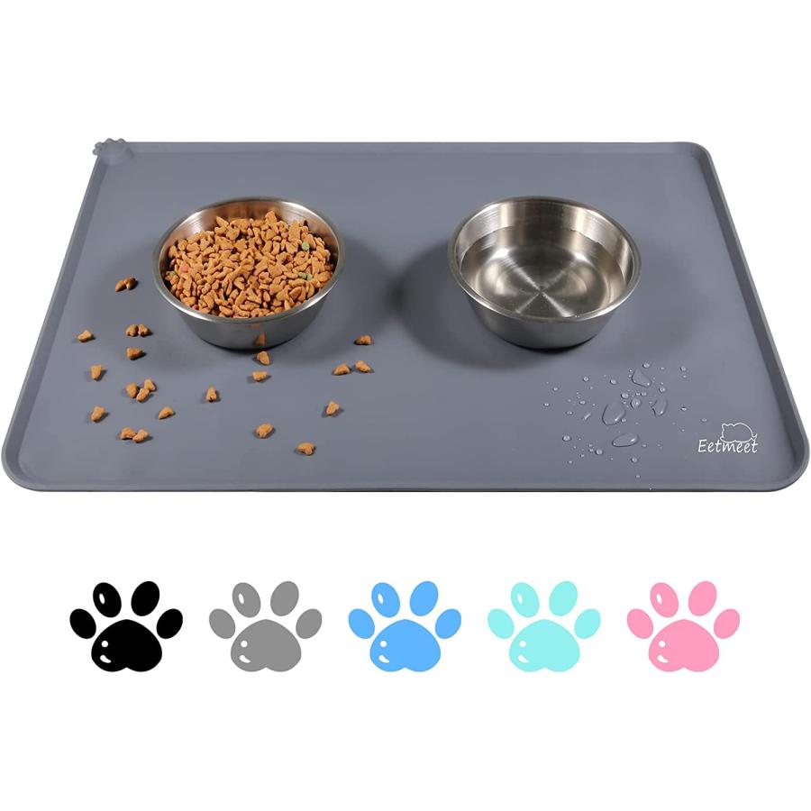 Dog Cat Food Mat AntiSpill Cat Bowl Mat Waterproof Pet Feeding Mat