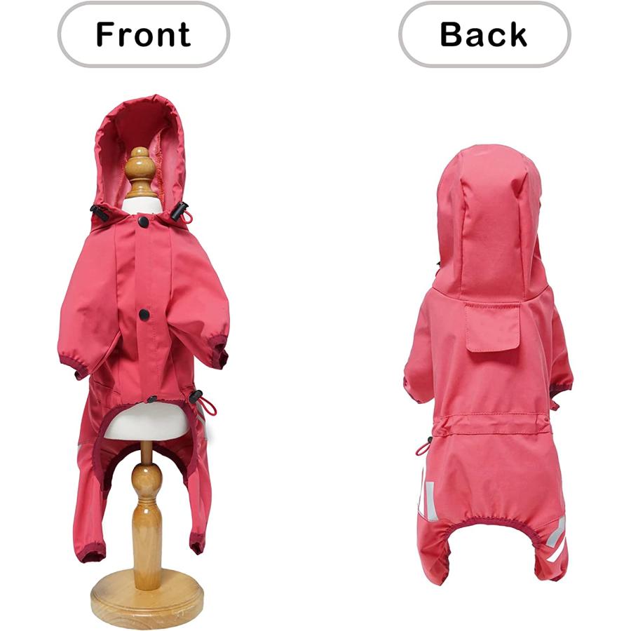 【並行輸入品】 Cosibell Waterproof Puppy Dog Raincoats with Hood for Small Medium