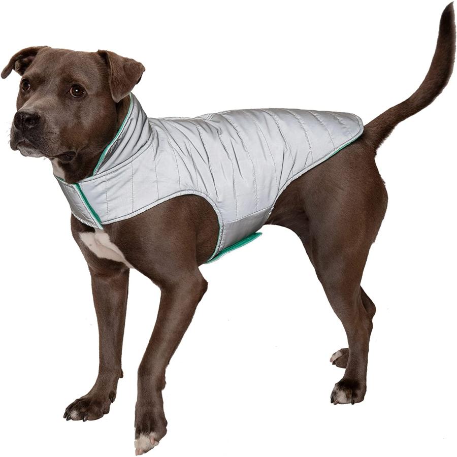 購入ショップ Furhaven Medium Dog Coat Water-Repellent Reversible Reflective Puffer Jacket Washable - Mint Mediu