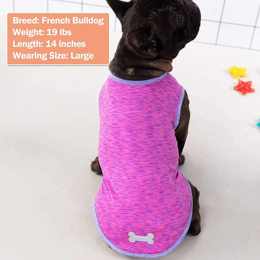 人気デザイナー KYEESE 2 Pack Sun Protection Dog Shirts Quick Dry Soft Stretchy Dog T-Shirts with Reflective Label T