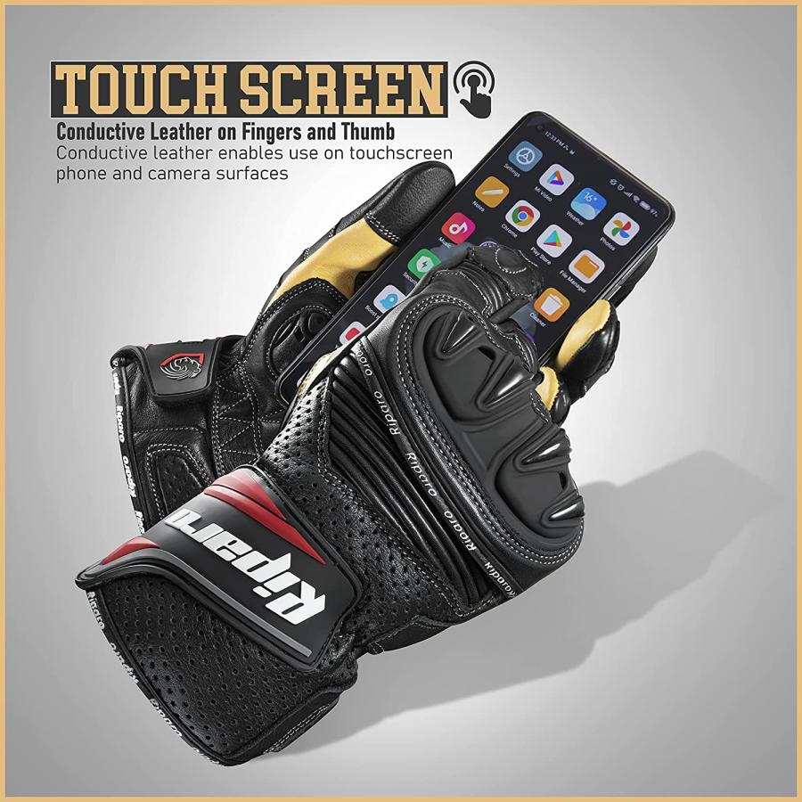 専用ページ　100個セット Premium Leather Street Motorcycle Riding Gloves Knuckle