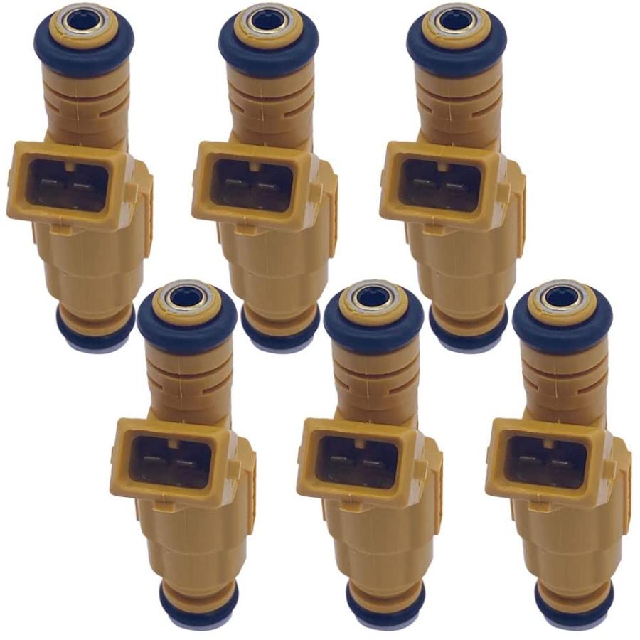 Amrxuts 0280155710 6pcs Fuel Injectors for Jeep 19891998 Cherokee 19931998 Grand Cherokee 1991