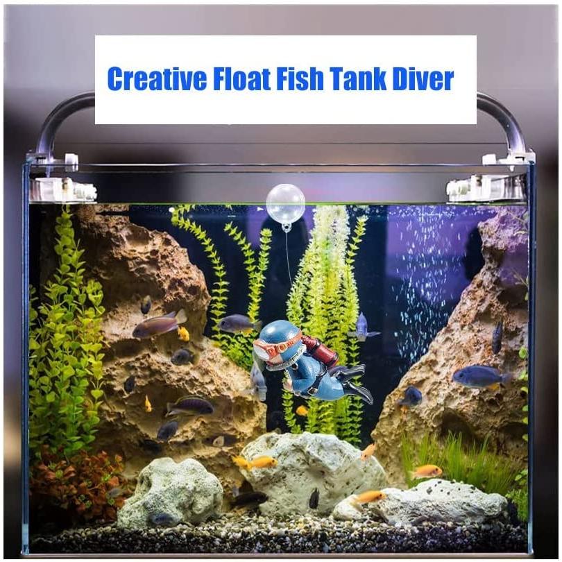 MIMIRACLE Aquarium Diver Decoration Aquarium Floating Decorations Fish Tank Ornaments Decorations Resin Eco-Friendly　並行輸入品｜dep-good-choice｜03