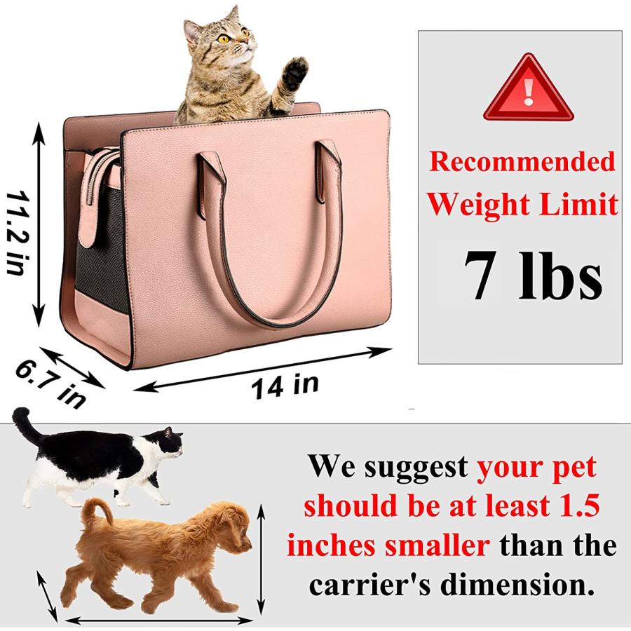 【並行輸入品】 NewEle Fashion Dog Purse Carrier for Small Dogs with Shoulder Strap_2