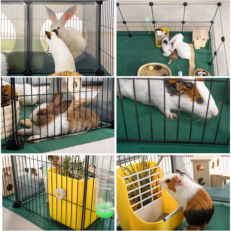 【並行輸入品】 DINMO Small Animal Playpen with Oxford Mat  24 inches Height  Pet Eの画像
