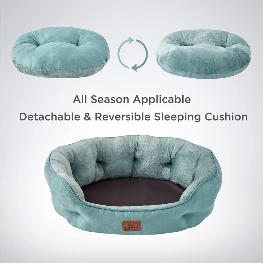 【並行輸入品】 Bedsure Small Dog Bed for Small Dogs Washable - Round Cat Beds for_4