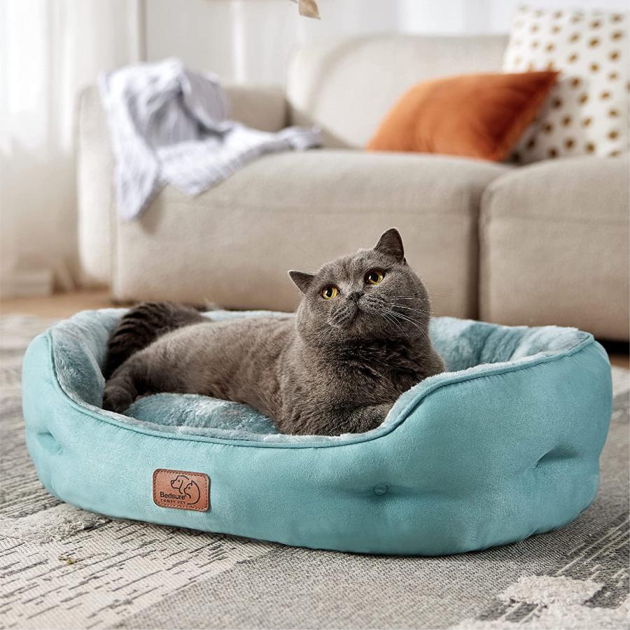 【並行輸入品】 Bedsure Small Dog Bed for Small Dogs Washable - Round Cat Beds for_5