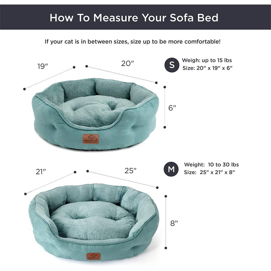 【並行輸入品】 Bedsure Small Dog Bed for Small Dogs Washable - Round Cat Beds for_6