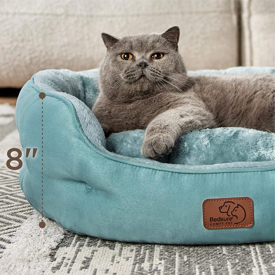 【並行輸入品】 Bedsure Small Dog Bed for Small Dogs Washable - Round Cat Beds for_7