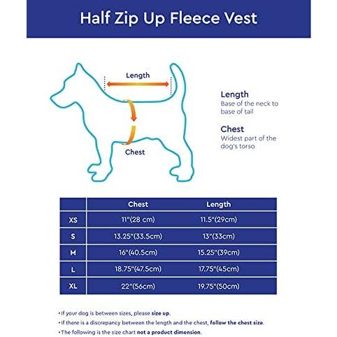 Gooby Half Zip Up Fleece Vest Dog Sweater - Violet  X-Small - Warm Pullover Fleece Head-In Dog Jacke｜dep-good-choice｜02