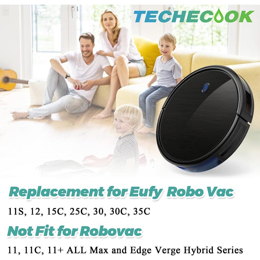 Eufy Robovac サイドブラシ フィルター Techecook の交換 - Eufy RoboVac 11S、12、15C、30、30C アクセサリー ロボット掃除機フィルター (6 サイドブラシ、6｜dep-good-choice｜05