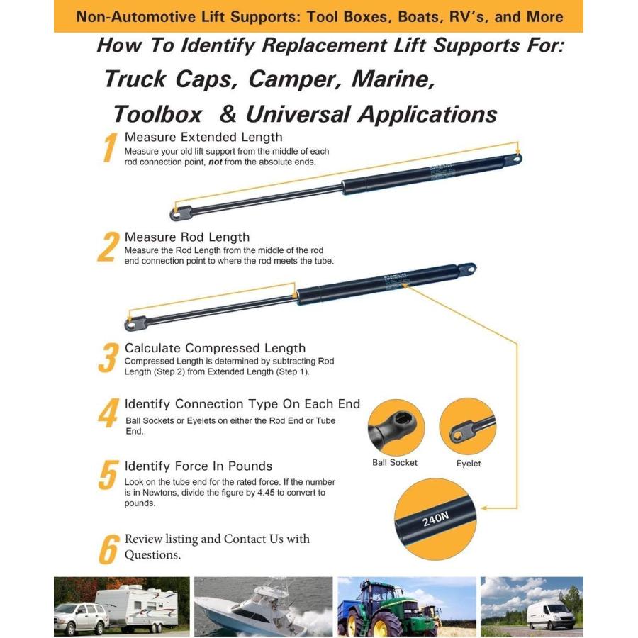 【並行輸入品】 Front Hood Struts Lift Supports Compatible With BMW 06-11 323i 328i_5