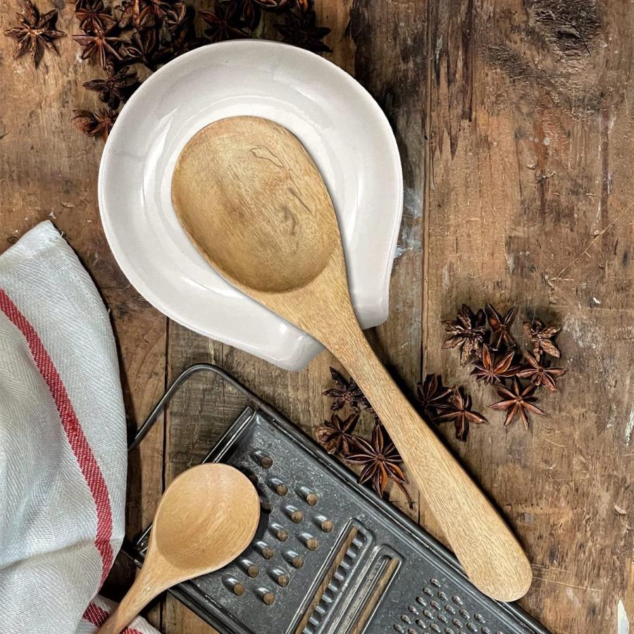 【並行輸入品】 WHING Funny White Ceramic Coffee Tea Spoon Rest  Perk Up Coffee Hol_4