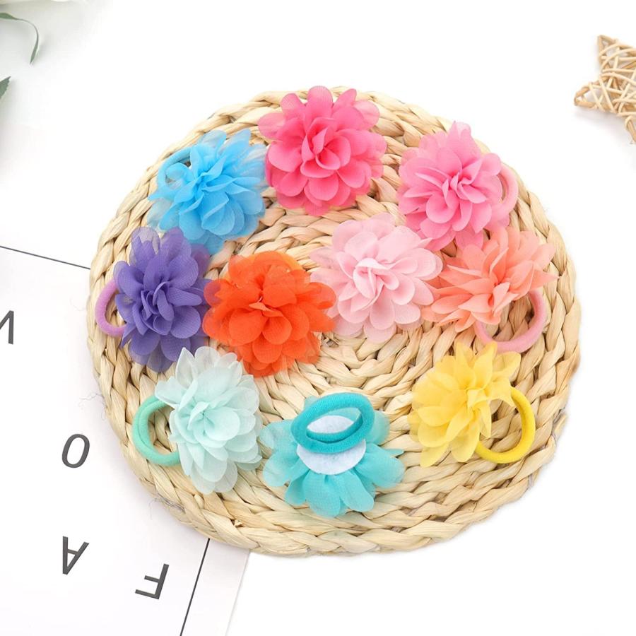 【並行輸入品】 KANGAROO 40 Colors Flower Small Dogs Hair Bows Hair Ties Cat Puppyの画像