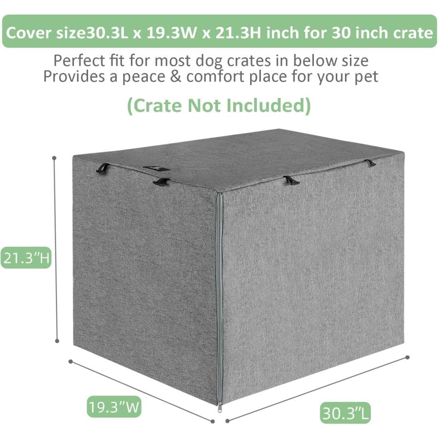 【並行輸入品】 X-ZONE PET Double Door Dog Crate Cover - Polyester Pet Kennel Coverの画像