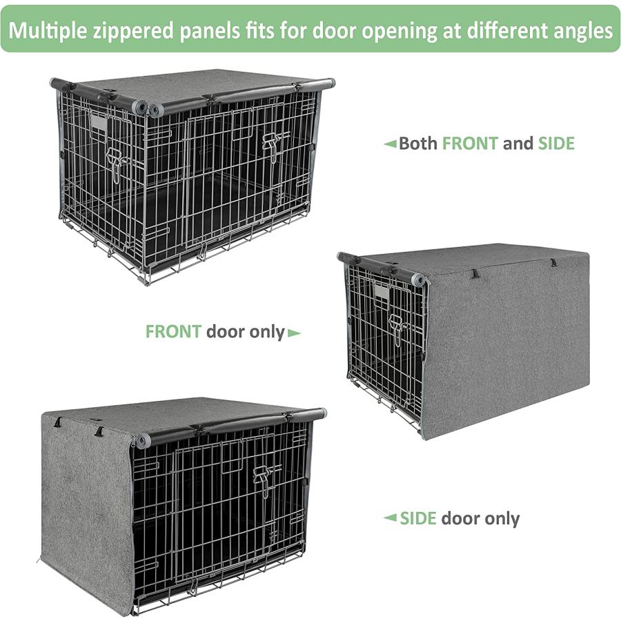 【並行輸入品】 X-ZONE PET Double Door Dog Crate Cover - Polyester Pet Kennel Coverの画像