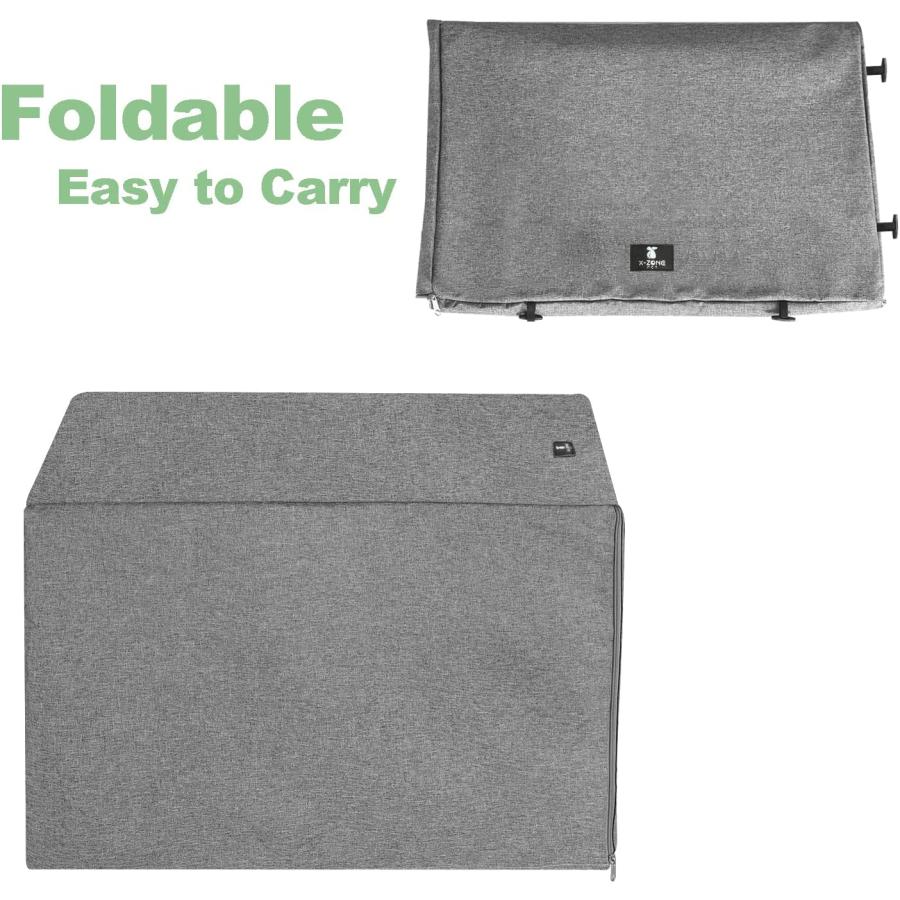 【並行輸入品】 X-ZONE PET Double Door Dog Crate Cover - Polyester Pet Kennel Coverの画像
