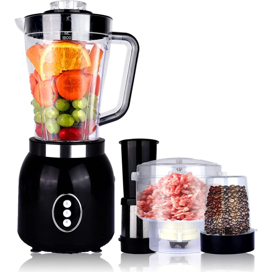 4 in 1 Food Processor Blender Combo for Kitchen Electric Countertop Blenders Mixer Grinder for Meat Vegetables Fruits Coffee Beans :HFAYB09XXMPDHRK:GoodChoice 通販 - Yahoo!ショッピング