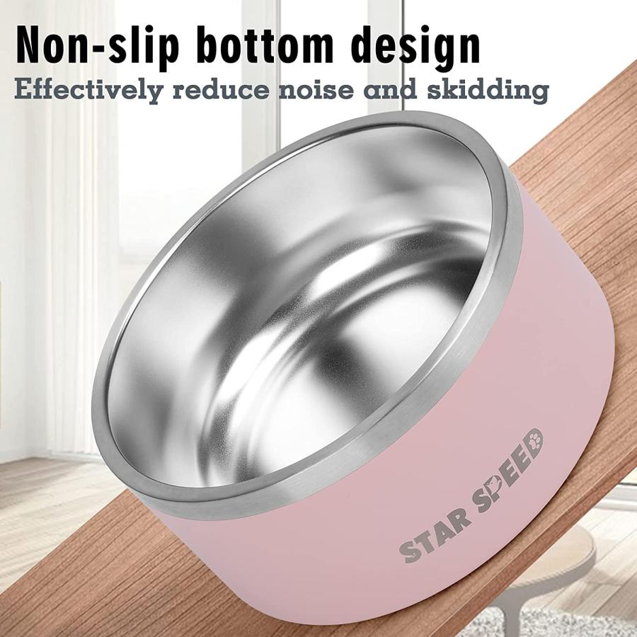 【並行輸入品】 100oz Large Stainless Steel Dog Bowl. Extra Large Dog Water Bowls f_2