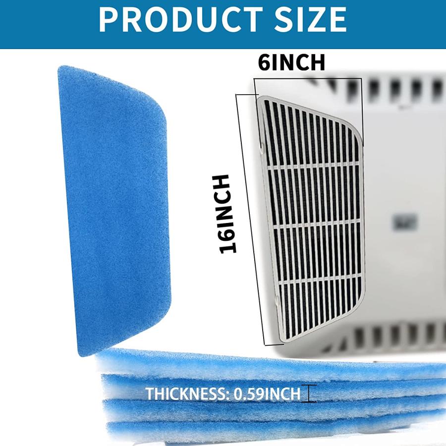 Tikfoam RV AC Filter Replacement for Coleman Mach 6”x 16” RV Air