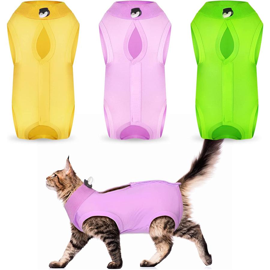 3 Pieces Cat Recovery Suit Kitten Recovery Suit ECollar Alternative