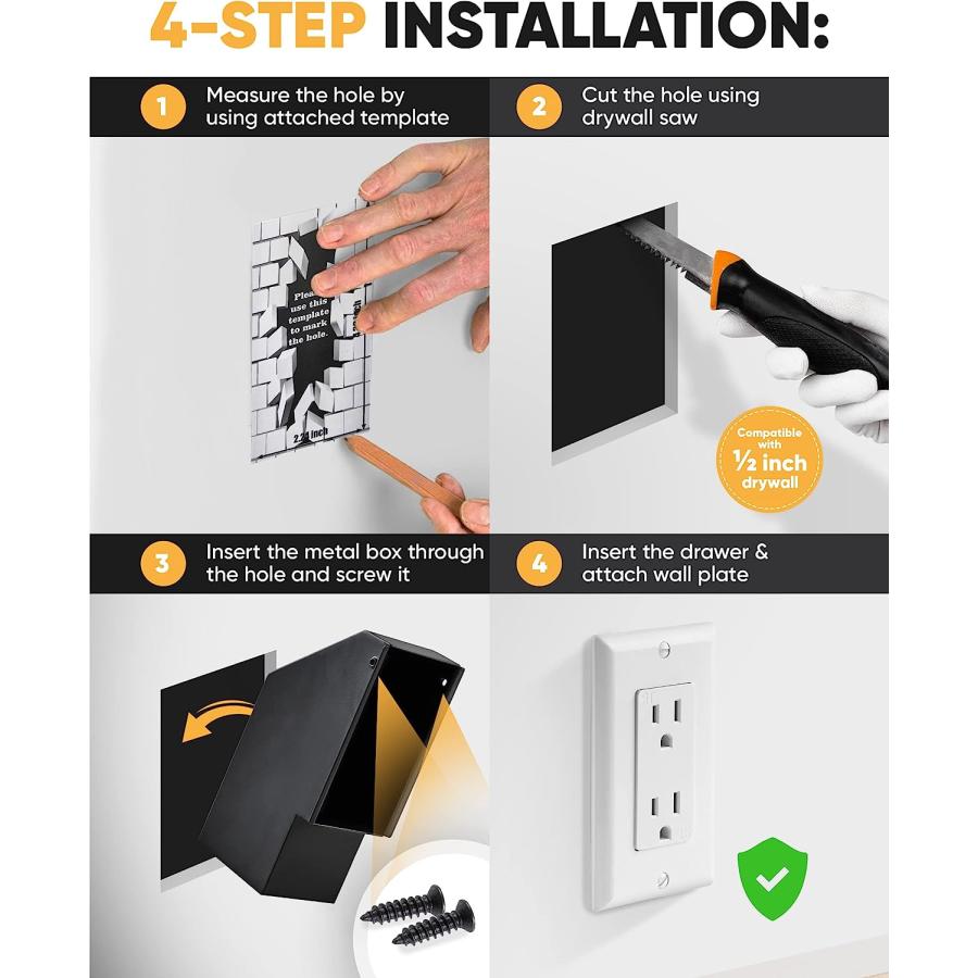 ✳︎ともぞー様✳︎専用 Elder Welder キーロック付き隠し壁金庫 電気ソケット金庫 隠し