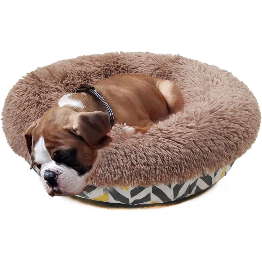 Modern Dog Bed Dog Beds for Small Dogs 19 inches Anxiety and Calming