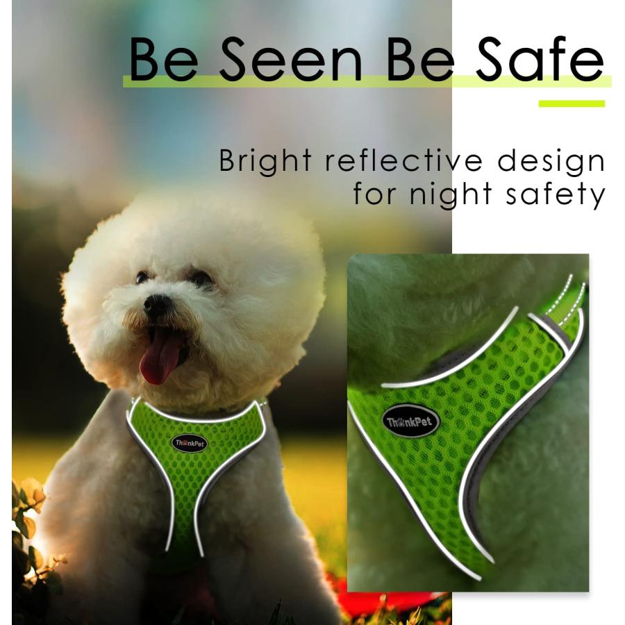 並行輸入品】 ThinkPet 犬ハーネス 引っ張り防止胴輪 負担が