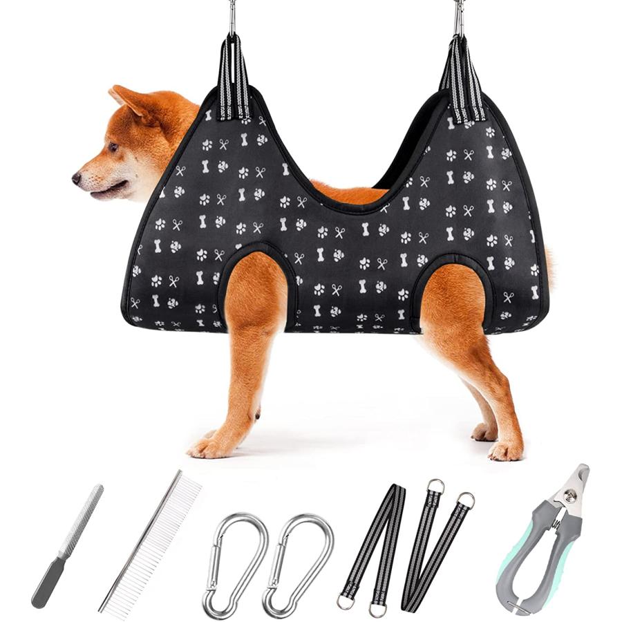 AOMEES Dog Grooming Hammock for Large Dogs Pet Grooming Hammock Harness