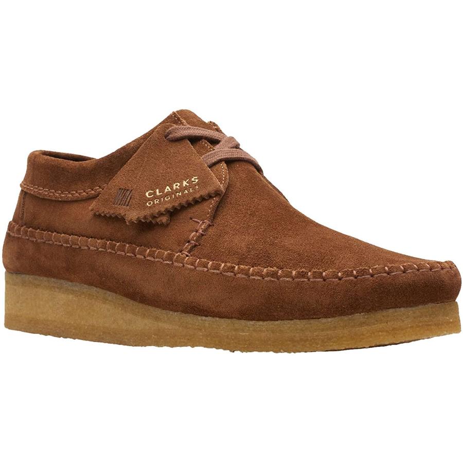 Clarks ORIGINALS Mens Weaver Suede Leather Cola Shoes 8 US
