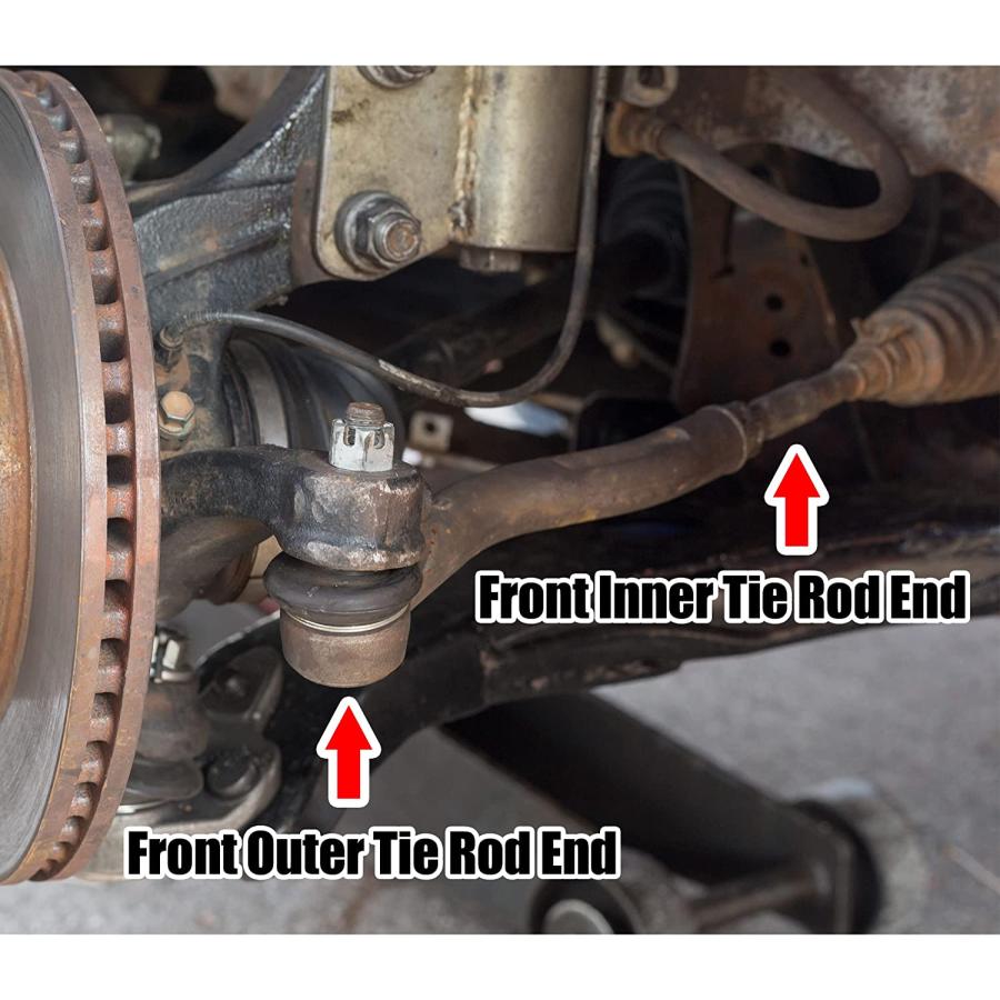 【並行輸入品】 X AUTOHAUX 2pcs Front Outer Tie Rod End Links Suspension Steering P_2